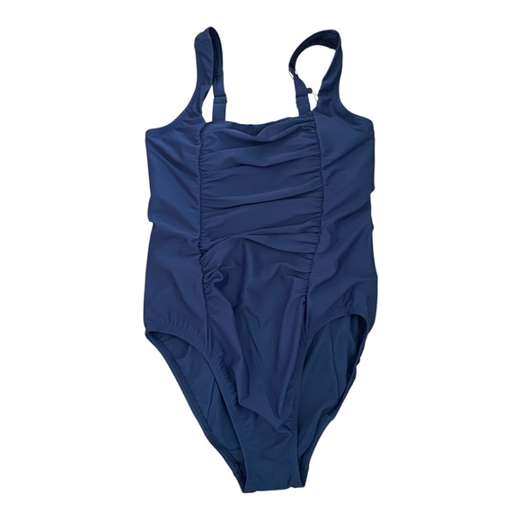 Universal Standard Blue One Piece Bathing Suit Swimsuit Women’s Size 6/8 NEW - Picture 6 of 6